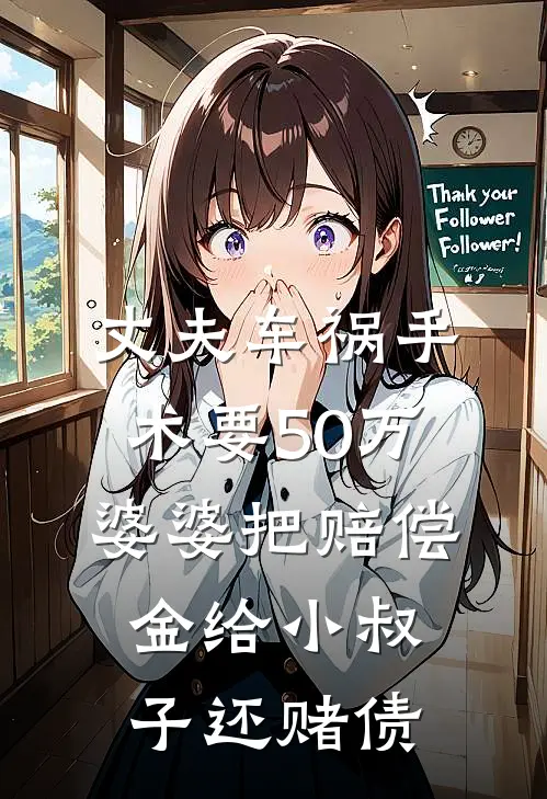 丈夫车祸手术要50万，婆婆把赔偿金给小叔子还赌债