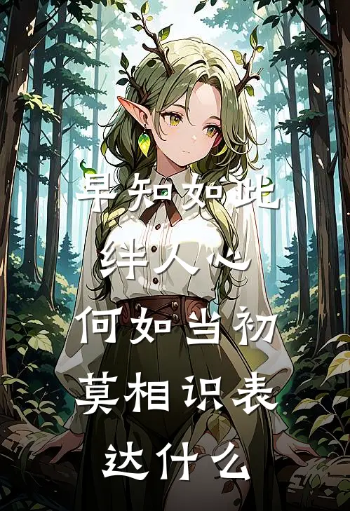 早知如此绊人心,何如当初莫相识表达什么